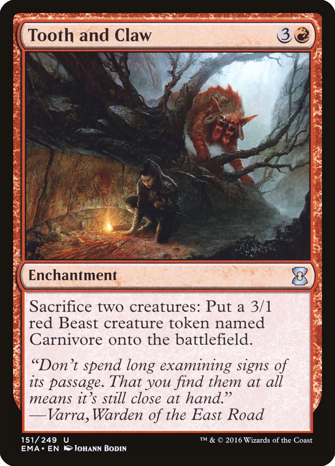 Tooth and Claw [Eternal Masters] - Magic: The Gathering - Card Brawlers | Quebec | Canada |