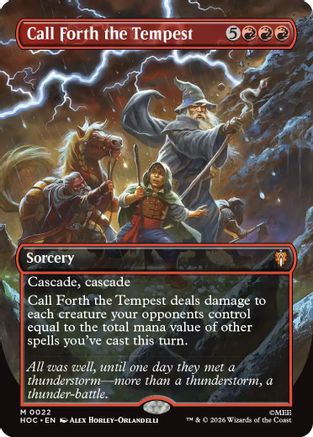 Call Forth the Tempest (Borderless) (HOC-022) - The Hobbit: Eternal-Legal - Card Brawlers