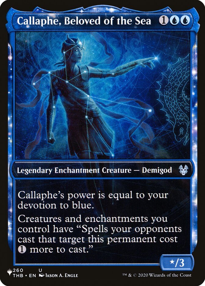 Callaphe, Beloved of the Sea (Showcase) [The List] - Card Brawlers