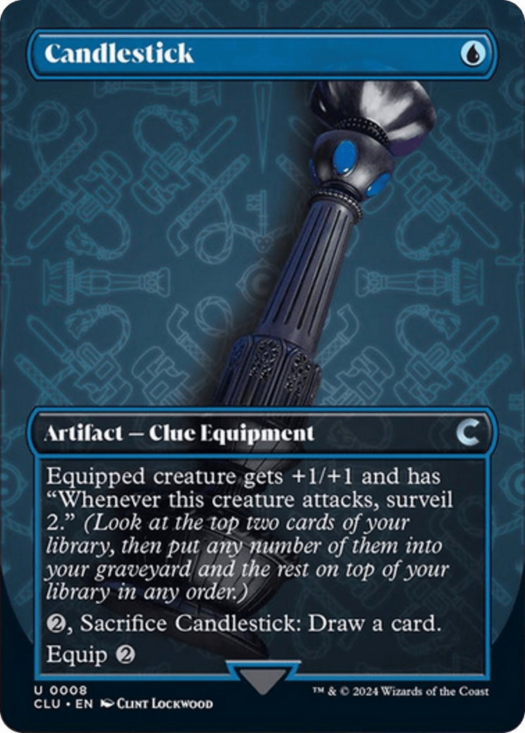 Candlestick (Borderless) [Ravnica: Clue Edition] - Card Brawlers