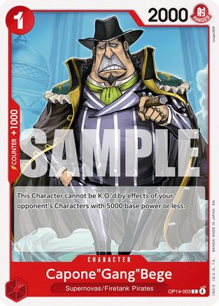 Capone"Gang"Bege (OP14-003) - The Azure Sea's Seven - Card Brawlers
