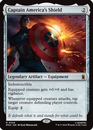 Captain America's Shield (MSH-244) - Marvel Super Heroes - Card Brawlers