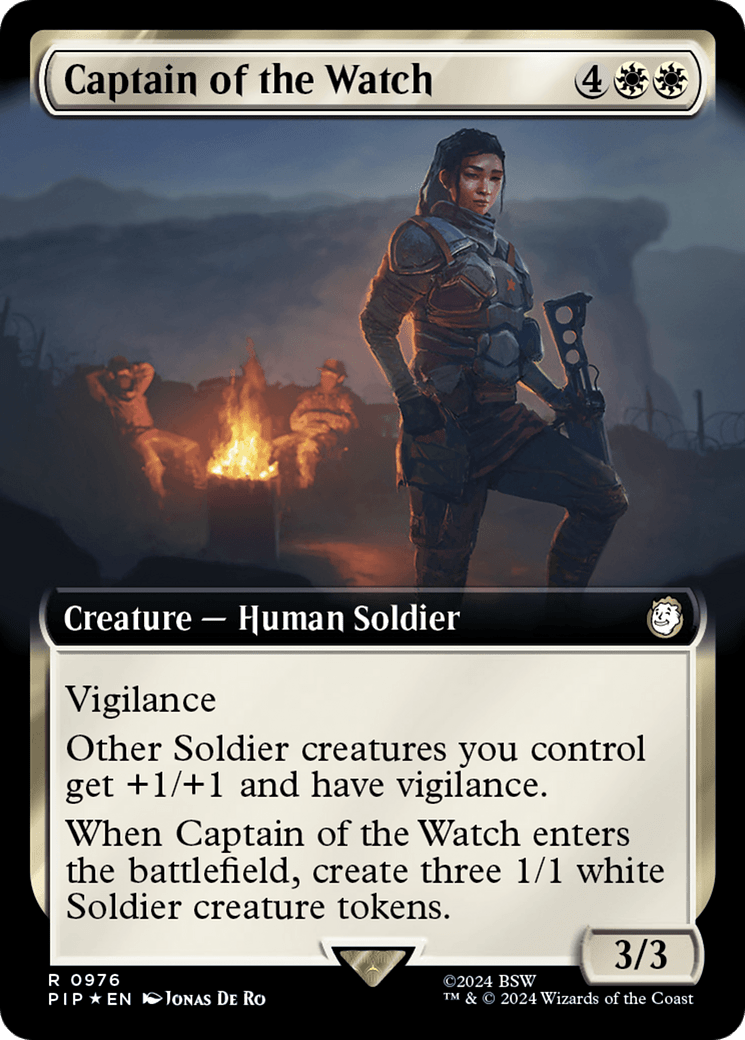 Captain of the Watch (Extended Art) (Surge Foil) [Fallout] - Card Brawlers