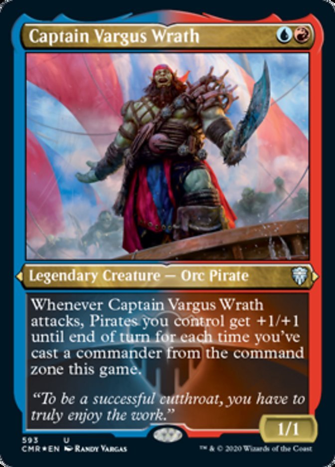 Captain Vargus Wrath (Etched) [Commander Legends] - Card Brawlers