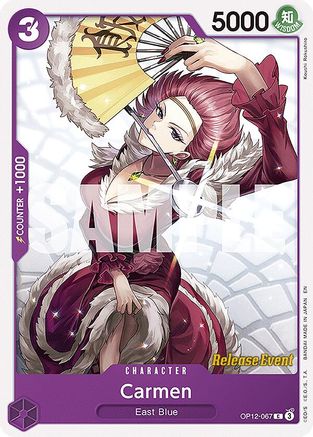 Carmen (OP12-067) - Legacy of the Master Release Event Cards - Card Brawlers