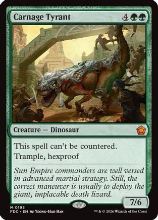 Carnage Tyrant (FDC-193) - Commander: Foundations - Card Brawlers
