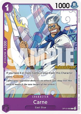 Carne (OP12-066) - Legacy of the Master Release Event Cards - Card Brawlers