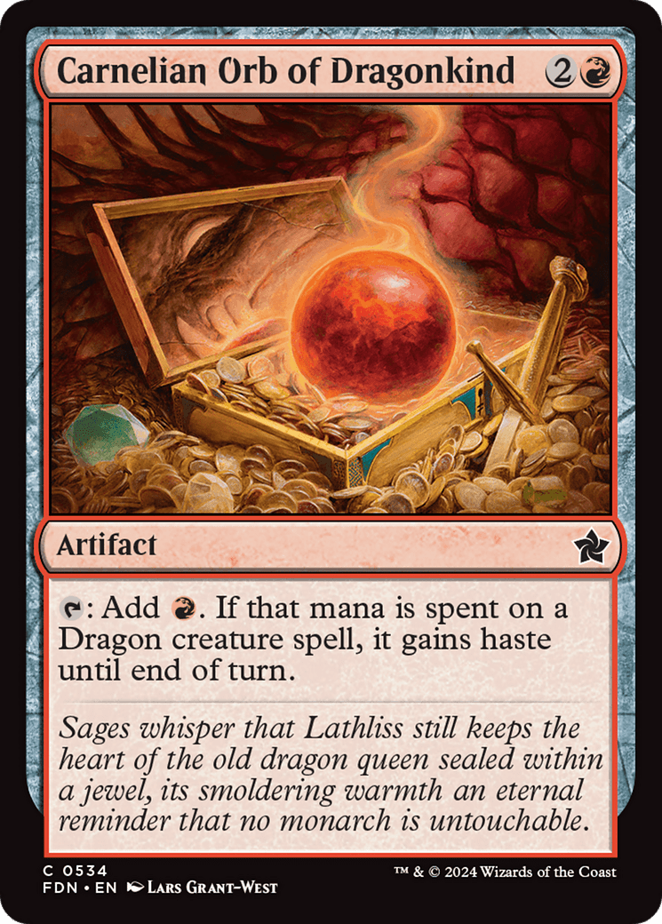 Carnelian Orb of Dragonkind [Foundations] - Card Brawlers