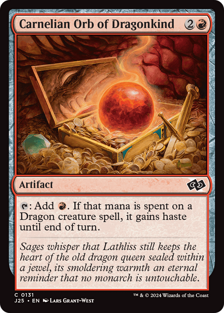 Carnelian Orb of Dragonkind [Foundations Jumpstart] - Card Brawlers