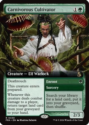 Carnivorous Cultivator (Extended Art) (FRA-430) - Reality Fracture - Card Brawlers