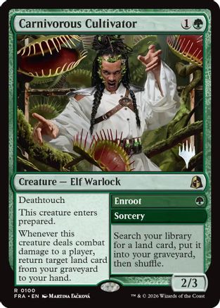 Carnivorous Cultivator (PPFRA-100) - Promo Pack: Reality Fracture Foil - Card Brawlers