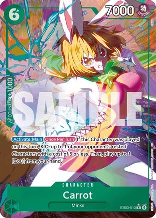 Carrot (Alternate Art) (EB03-013) - Extra Booster: One Piece Heroines Edition Foil - Card Brawlers