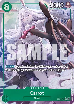 Carrot (Alternate Art) (EB04-013) - The Azure Sea's Seven Foil - Card Brawlers