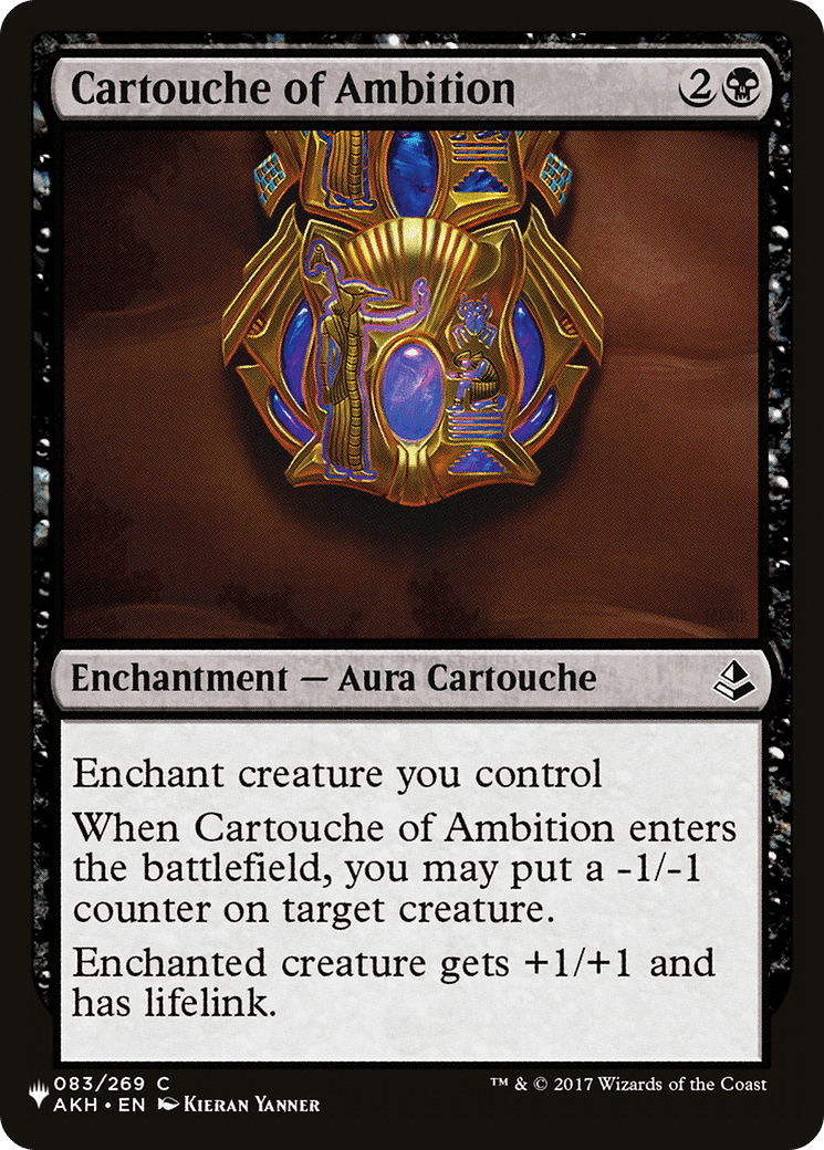 Cartouche of Ambition [The List] - Card Brawlers