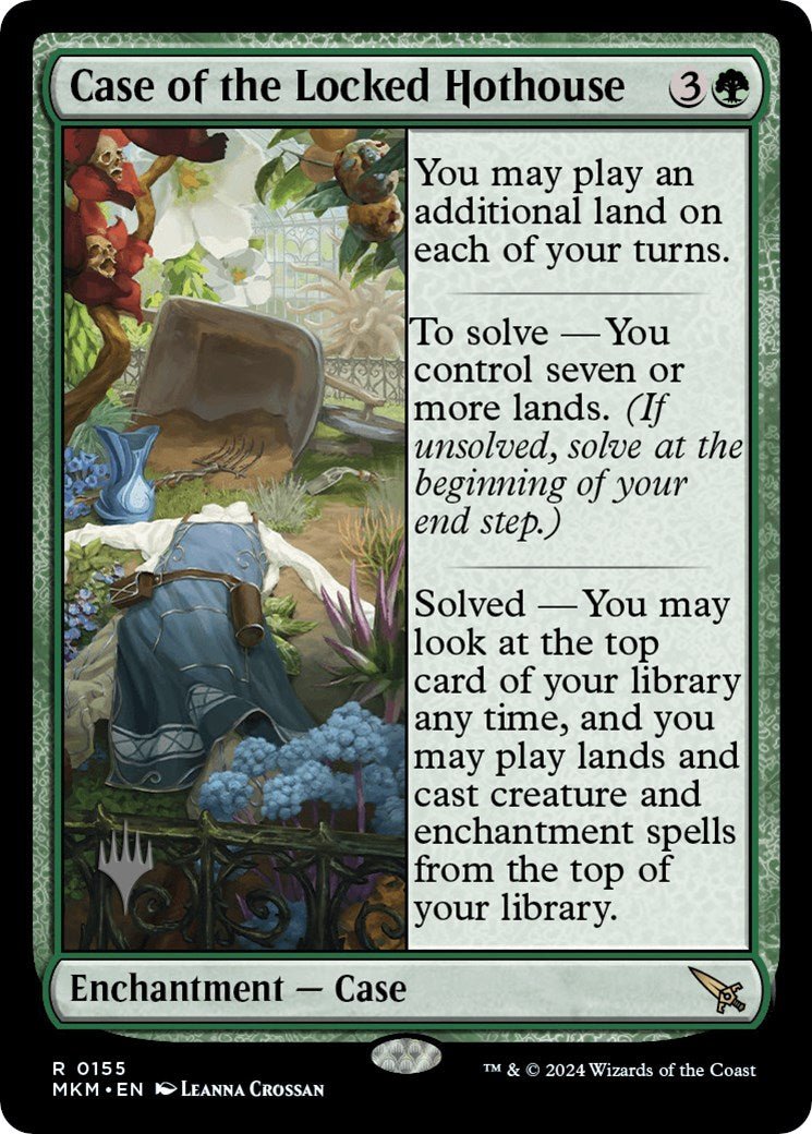 Case of the Locked Hothouse (Promo Pack) [Murders at Karlov Manor Promos] - Card Brawlers