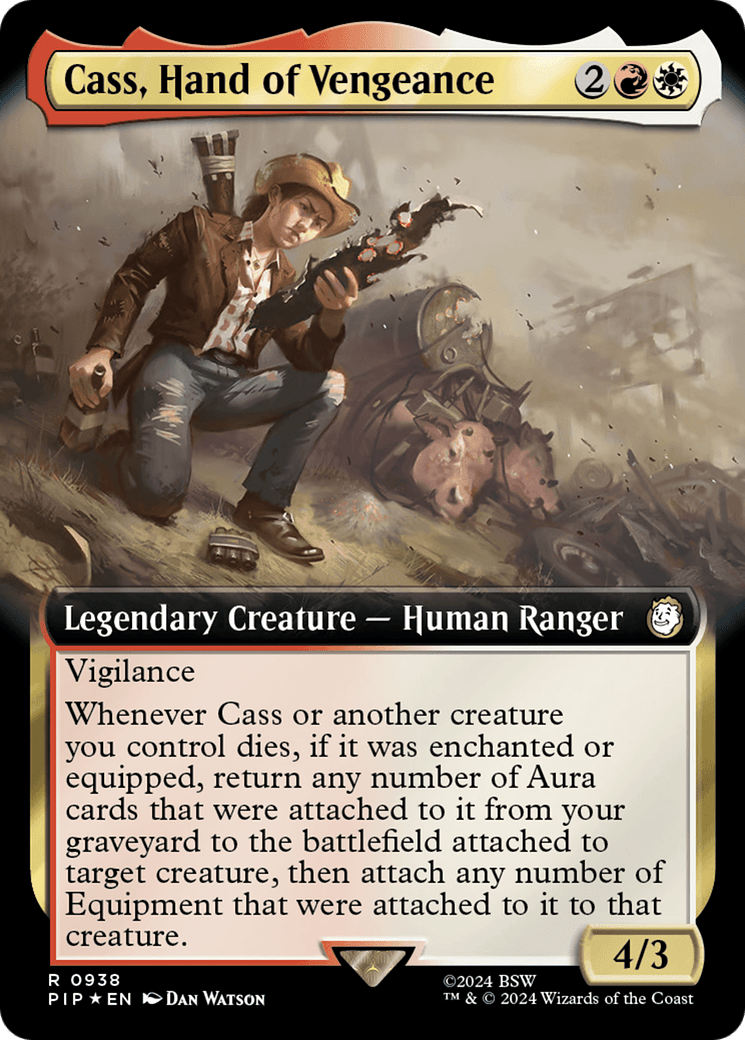 Cass, Hand of Vengeance (Extended Art) (Surge Foil) [Fallout] - Card Brawlers