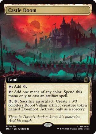 Castle Doom (Extended Art) (MSH-429) - Marvel Super Heroes - Card Brawlers
