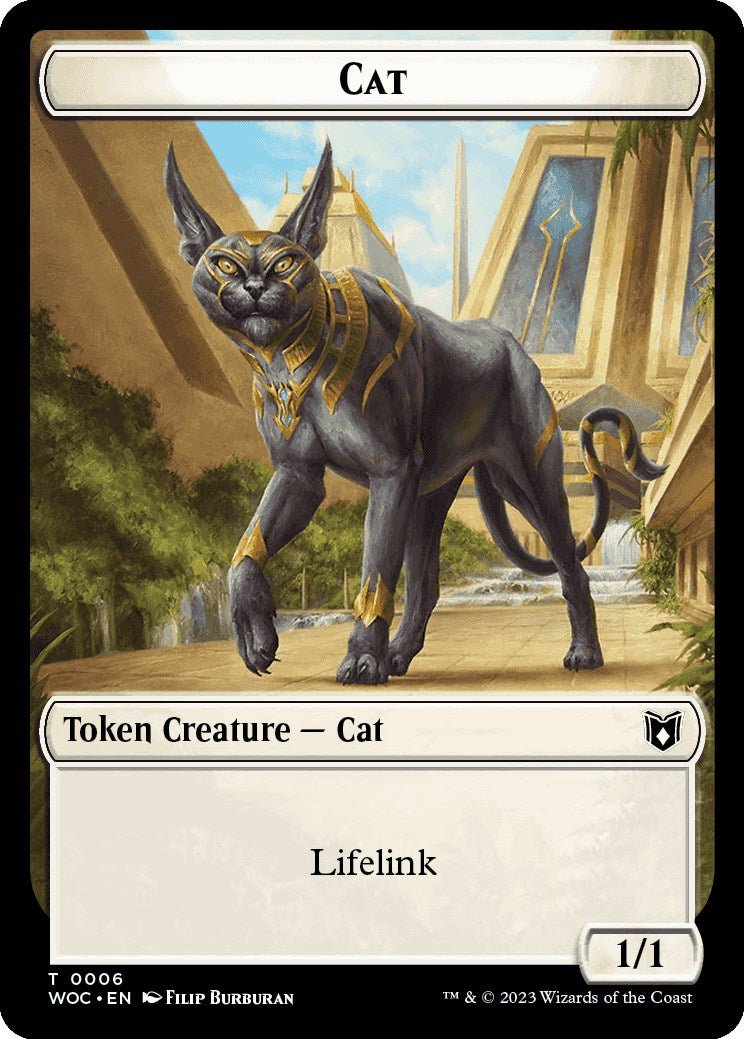 Cat (0006) // Pegasus Double - Sided Token [Wilds of Eldraine Commander Tokens] - Card Brawlers