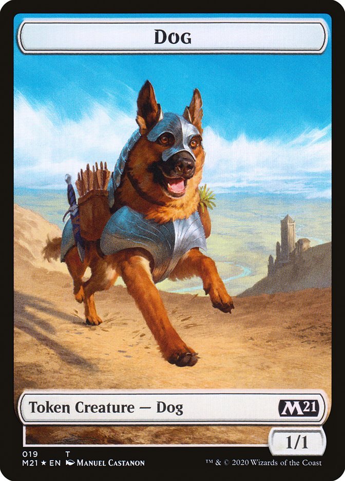 Cat (011) // Dog Double - Sided Token [Core Set 2021 Tokens] - Card Brawlers