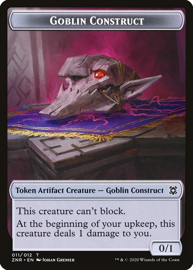 Cat Beast // Goblin Construct Double - Sided Token [Zendikar Rising Tokens] - Card Brawlers