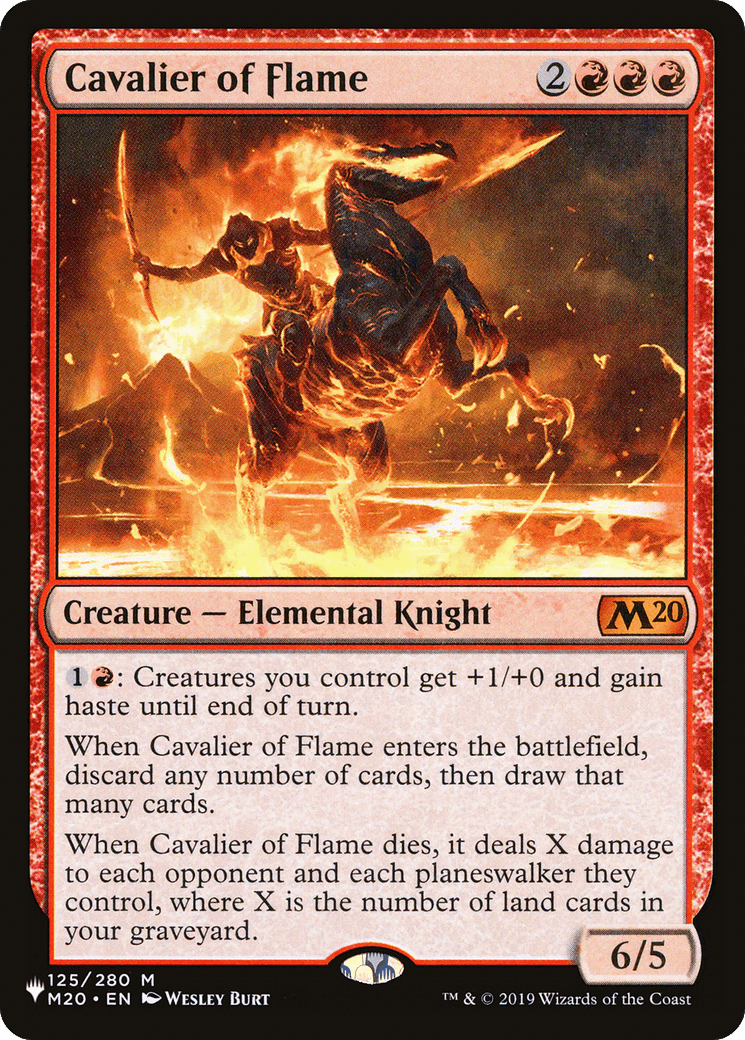 Cavalier of Flame [The List] - Card Brawlers