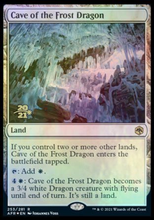 Cave of the Frost Dragon [Dungeons & Dragons: Adventures in the Forgotten Realms Prerelease Promos] - Card Brawlers