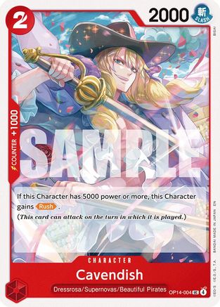 Cavendish (OP14-004) - The Azure Sea's Seven - Card Brawlers