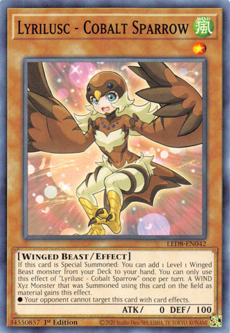 Lyrilusc - Cobalt Sparrow [LED8-EN042] Common - Yu-Gi-Oh! - Card Brawlers | Quebec | Canada |