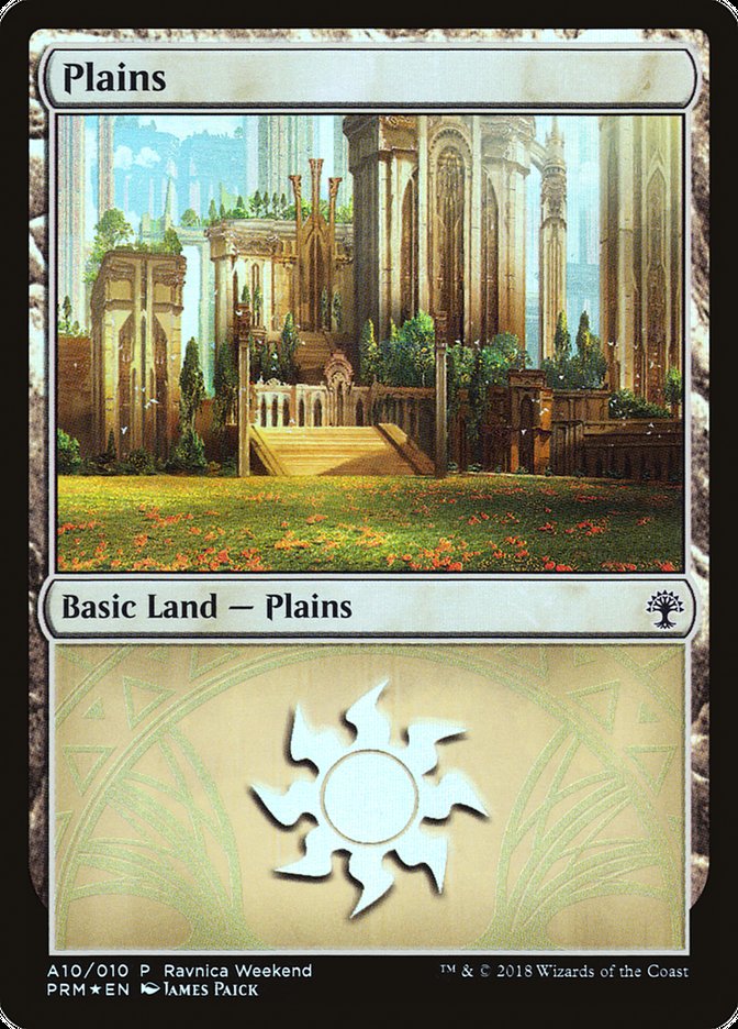 Plains (A10) [Ravnica Allegiance Ravnica Weekend] - Magic: The Gathering - Card Brawlers | Quebec | Canada |