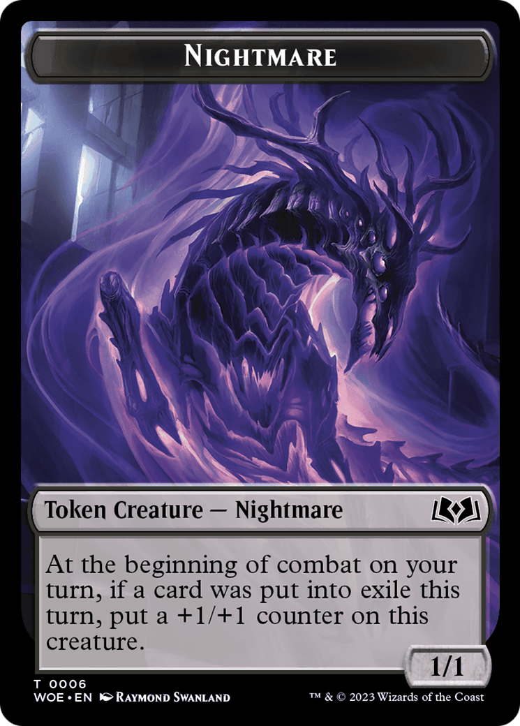 Nightmare // Food (0010) Double-Sided Token [Wilds of Eldraine Tokens] - Magic: The Gathering - Card Brawlers | Quebec | Canada |