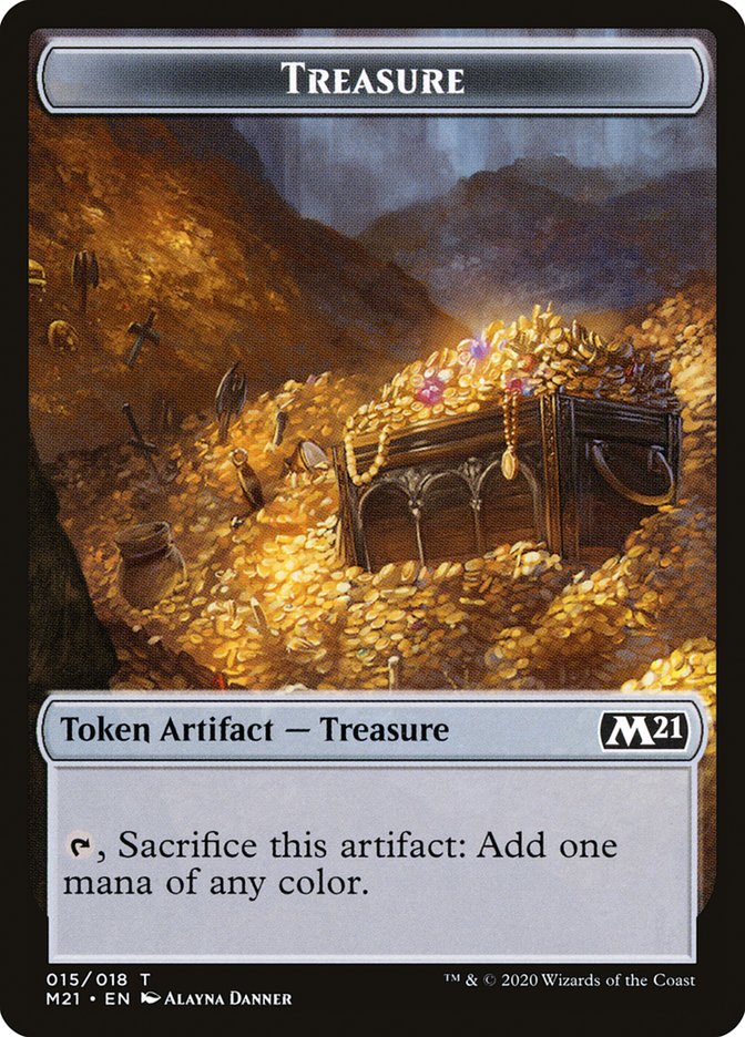 Goblin Wizard // Treasure Double-Sided Token [Core Set 2021 Tokens] - Magic: The Gathering - Card Brawlers | Quebec | Canada |
