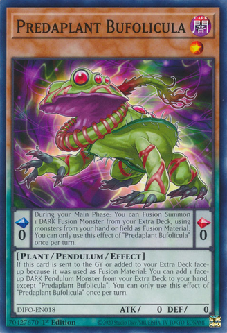 Predaplant Bufolicula [DIFO-EN018] Common - Yu-Gi-Oh! - Card Brawlers | Quebec | Canada |