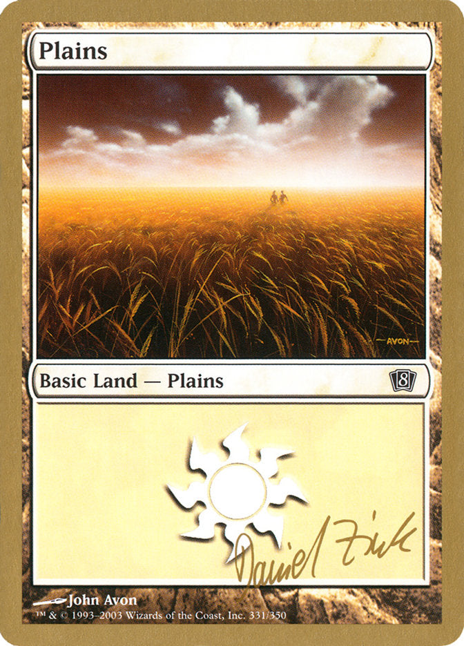 Plains (dz331) (Daniel Zink) [World Championship Decks 2003] - Magic: The Gathering - Card Brawlers | Quebec | Canada |