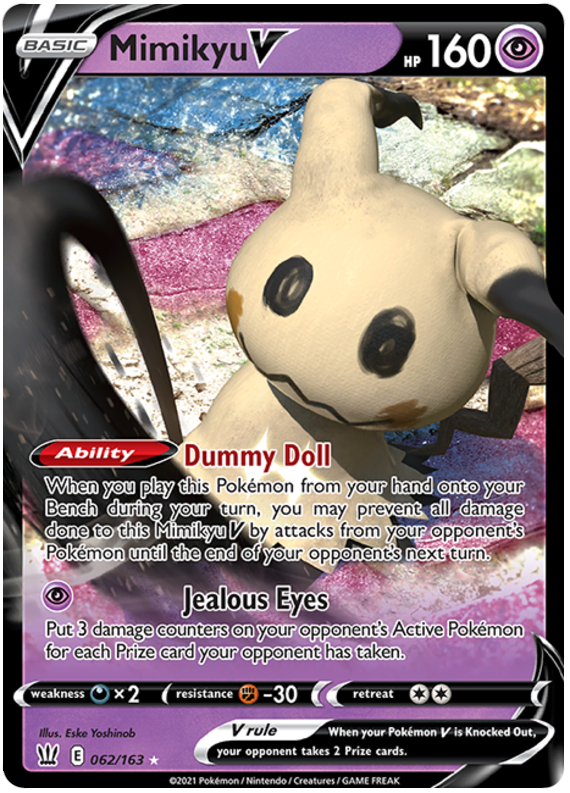 Mimikyu V (062/163) [Sword & Shield: Battle Styles] - Pokémon - Card Brawlers | Quebec | Canada |