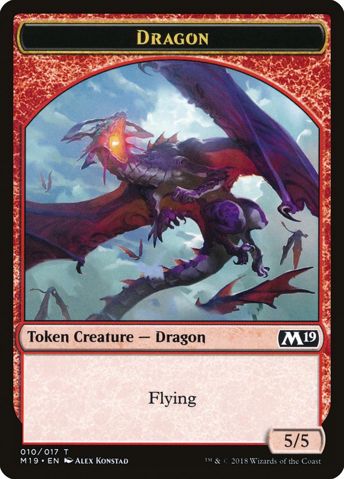 Dragon Token (010/017) [Core Set 2019 Tokens] - Magic: The Gathering - Card Brawlers | Quebec | Canada |