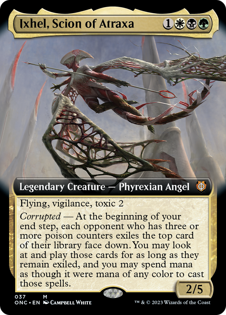 Ixhel, Scion of Atraxa (Extended Art) [Phyrexia: All Will Be One Commander] - Magic: The Gathering - Card Brawlers | Quebec | Canada |