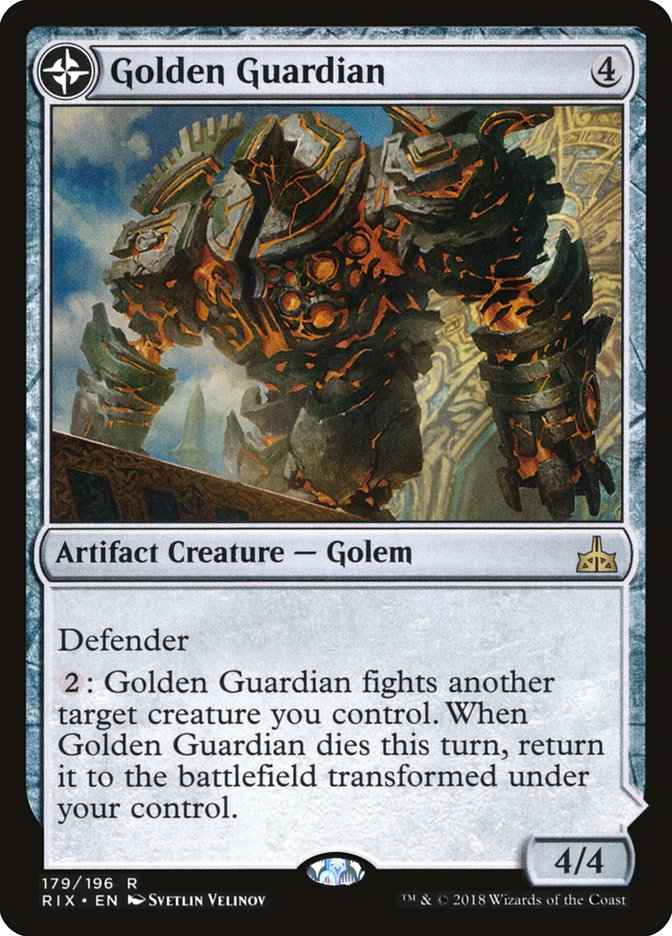 Golden Guardian // Gold-Forge Garrison [Rivals of Ixalan] - Magic: The Gathering - Card Brawlers | Quebec | Canada |