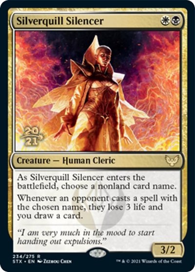 Silverquill Silencer [Strixhaven: School of Mages Prerelease Promos] - Magic: The Gathering - Card Brawlers | Quebec | Canada |