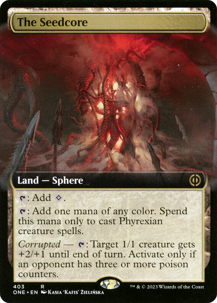 The Seedcore (Extended Art) [Phyrexia: All Will Be One] - Magic: The Gathering - Card Brawlers | Quebec | Canada |