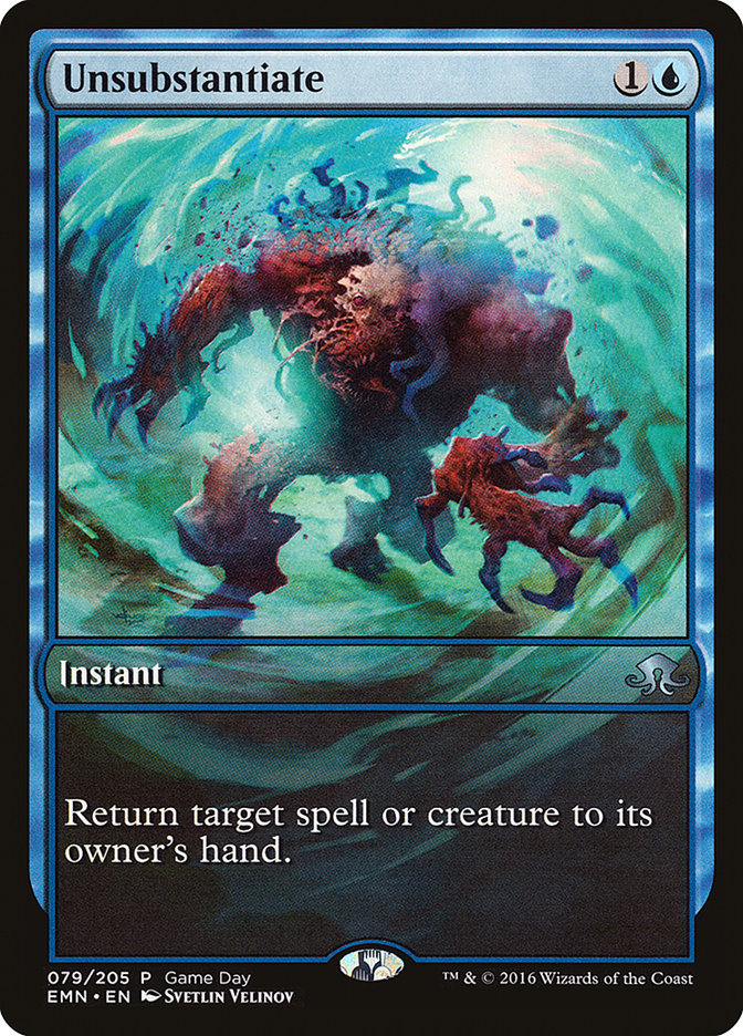 Unsubstantiate (Game Day) [Eldritch Moon Promos] - Magic: The Gathering - Card Brawlers | Quebec | Canada |