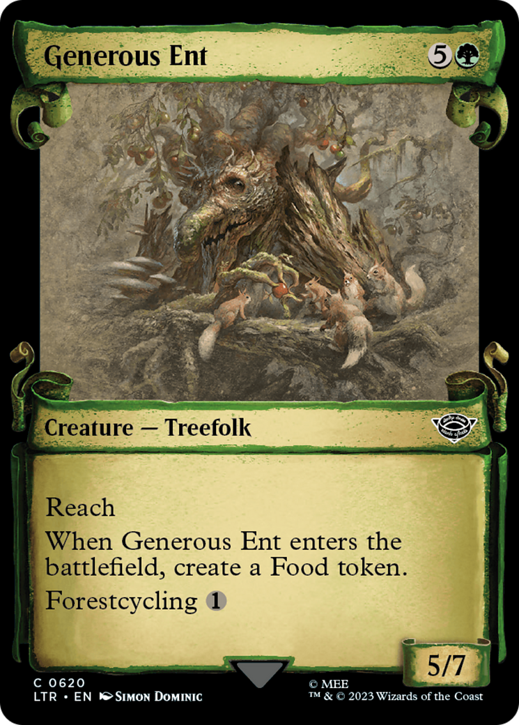 Generous Ent [The Lord of the Rings: Tales of Middle-Earth Showcase Scrolls] - Magic: The Gathering - Card Brawlers | Quebec | Canada |
