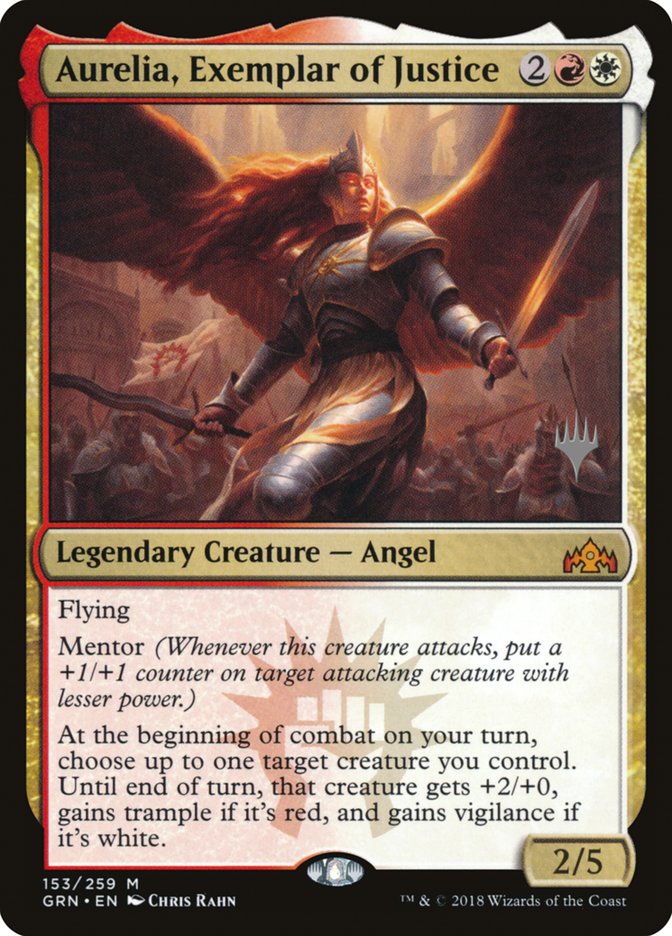 Aurelia, Exemplar of Justice (Promo Pack) [Guilds of Ravnica Promos] - Magic: The Gathering - Card Brawlers | Quebec | Canada |