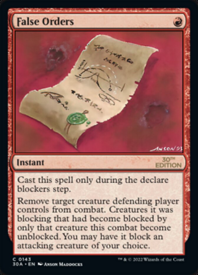 False Orders [30th Anniversary Edition] - Magic: The Gathering - Card Brawlers | Quebec | Canada |