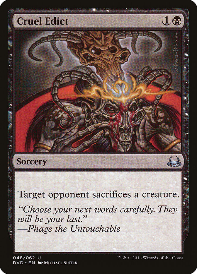 Cruel Edict (Divine vs. Demonic) [Duel Decks Anthology] - Magic: The Gathering - Card Brawlers | Quebec | Canada |
