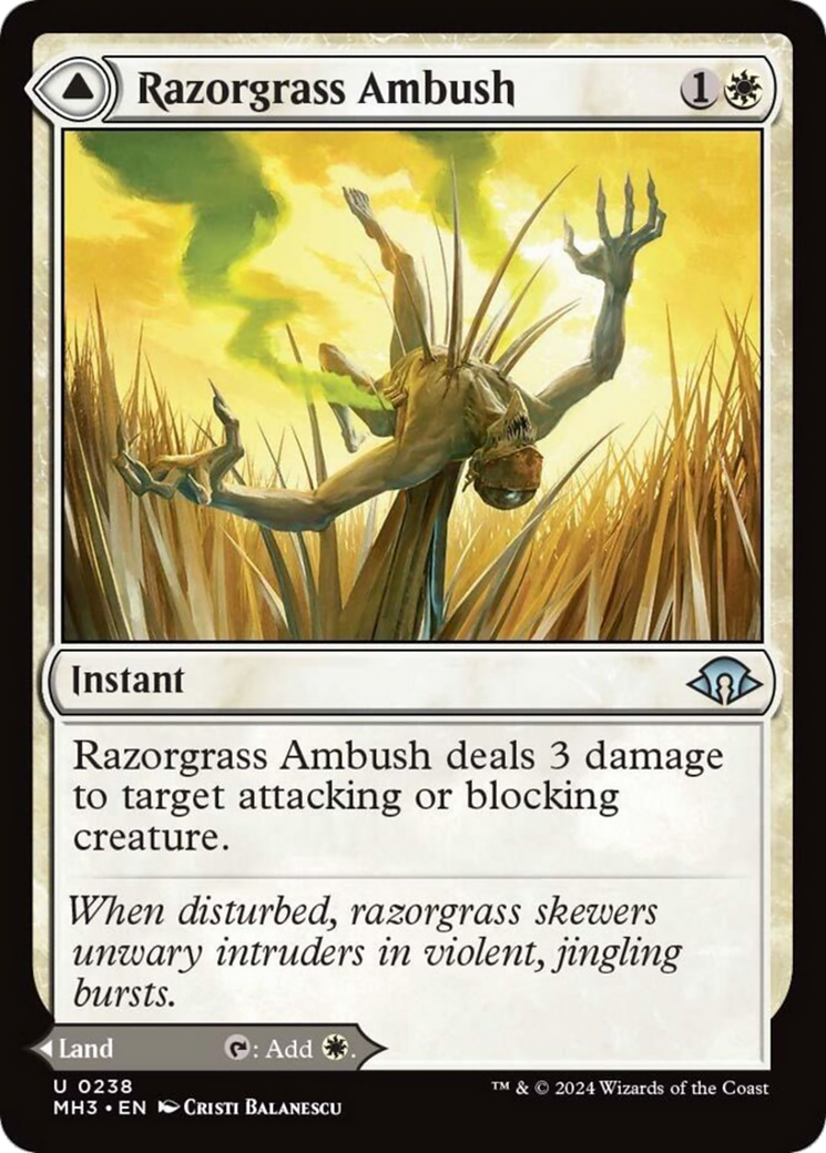 Razorgrass Ambush // Razorgrass Field [Modern Horizons 3] - Magic: The Gathering - Card Brawlers | Quebec | Canada |