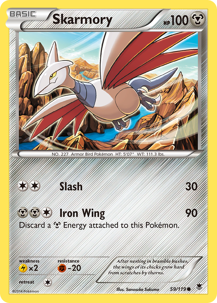 Skarmory (59/119) [XY: Phantom Forces] - Pokémon - Card Brawlers | Quebec | Canada |