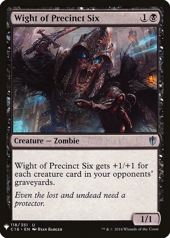 Wight of Precinct Six [Mystery Booster] - Magic: The Gathering - Card Brawlers | Quebec | Canada |