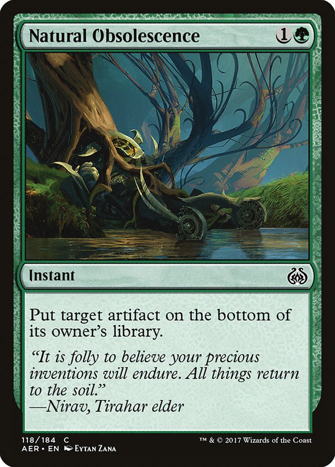 Natural Obsolescence [Aether Revolt] - Magic: The Gathering - Card Brawlers | Quebec | Canada |