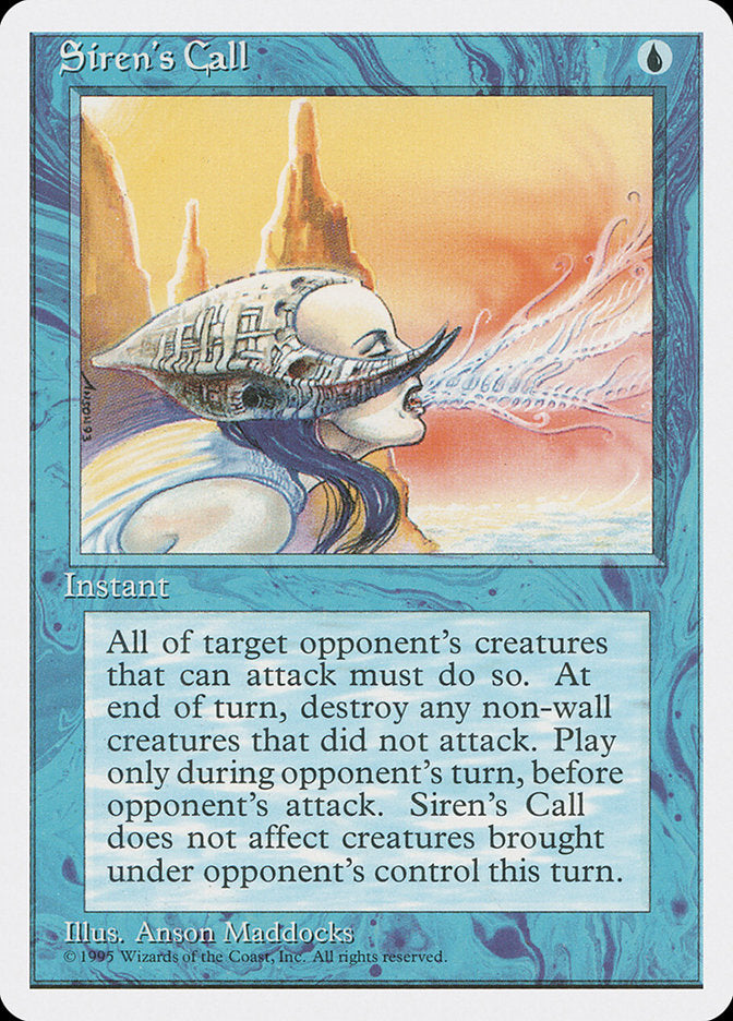 Siren's Call [Fourth Edition] - Magic: The Gathering - Card Brawlers | Quebec | Canada |