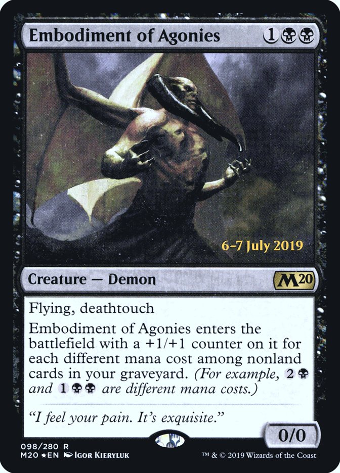 Embodiment of Agonies [Core Set 2020 Prerelease Promos] - Magic: The Gathering - Card Brawlers | Quebec | Canada |